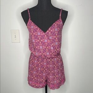 BeBop Fuchsia Floral Jumpsuit